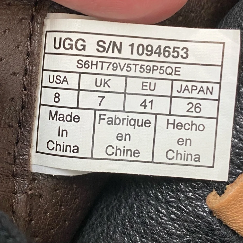 UGG Men’s Cali High Top Leather Sneaker Size 8‎